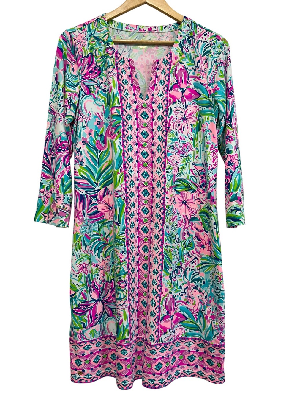 Lilly Pulitzer Nadine Dress in Lilly's Favorite Engineered Chilly Lilly Large
